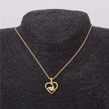 Almei 40% Off Double Heart 925 Sterling Silver Necklace For Women Mom Neckl