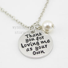 2015 new arrive Stepmom Necklace/Adoptive Mother Foster Mom Necklace "Thank