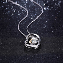 BONLAVIE 925 Sterling Silver Mother's Love Jewelry Gold Plated Mom Hold Bab