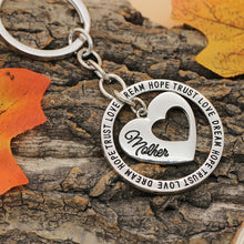 XIAOJINGLING Hollow Heart Keyring Charm Fashion Keychain Women Jewelry 'HOP