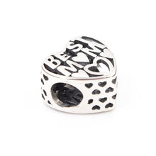 Fit Pandora Charm Bracelet Original 925 Silver Charm Bead BEST MOM Letter E