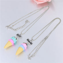 Mom And Daughter Jewelry 2Pcs/ Set Best Friends Charms BFF Ice Cream Food P