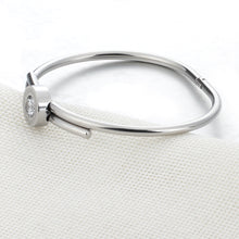 New Stainless Steel Bracelet Bangles Gold Silver Rose gold Bracelet with CZ