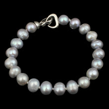 YYW Top Sale 9 10mm 7.5inch natural freshwater pearl bracelet for women Gre