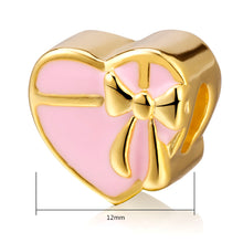 GAGAFEEL Big Hole Heart Family Beads Best Mom Sister Charms Fit Pandora Wom