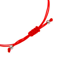2016 New Fashion Simple Design Handmade Red Rope Braided Silver Love Heart