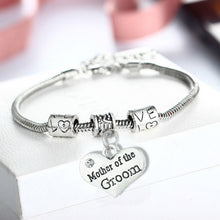 Mother Of The Groom Crystal Heart Bracelet Family Gift For Mothers Mom Bang
