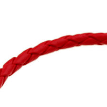 Red leather bracelet love heart I Love You Mom statement femme pulseras muj