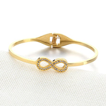 New Stainless Steel Bracelet Bangles Gold Silver Rose Gold Eight Fashion In