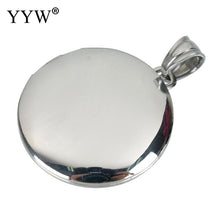 YYW 1 PC Lover Mom Gifts Stainless Steel Locket Photo Charm Pendants DIY fo