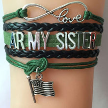 Infinity Love Army Mom/Sister/Wife/Grandma/Girl Friend/Aunt/ Bracelets etc