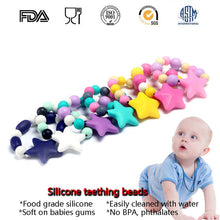 MSU.SUN Silicone teething Beads bracelet Food grade Safty baby nursing toy