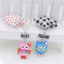 Mom And Daughter BFF Jewelry 2Pcs/ Set Best Friends Charms Choker Pink Owl