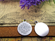 20pcs  stainless steel charms "BFF/BRIDE//DO/FAMILY/MIMI/NEW ORLEANS/WIZARD