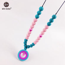 Let's Make Silicone teething necklace Nursing Necklace   beads for mom to w