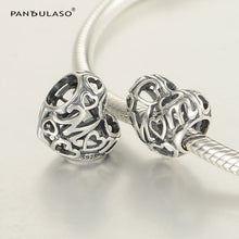 Pandulaso Mom Heart Silver Beads For Jewelry Making Fit Charms Silver 925 O