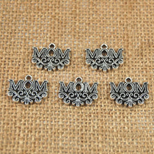 20pcs Tibetan Silver MOM Letters Charm Pendant Jewelry Mother Gift DIY Craf