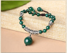 Pure Handmade Original Design Ethnic Green Bracelet Vintage Jewelry Chinese