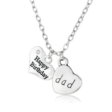 Bespmosp Family Double Heart Mom Dad Sister Grandma Son Uncle Pendant Neckl