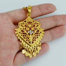 Anniyo Heart Africa Pendant Necklaces for Women,Dubai Necklace Girls,Arab J