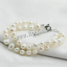 YYW Wedding Mom Gifts AAA Grade Real Natural Freshwater Pearl Bracelet Whit
