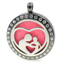 Fashion Stainless Steel Mom Daughter Aromatherapy Perfume Essential Diffuse