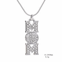 Skyrim Rhinestone Volleyball MOM Metal Pendant Necklace 18" Snake Chain Spo