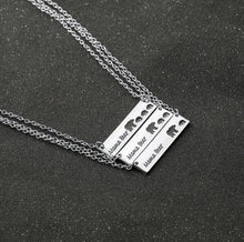 Mama Bear Necklaces Pendants Chain Silver Simple Necklace For Mother Mom Gi