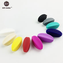 Let's Make new mom Silicone Teething Necklace 60pc Silicone Multi piece ova