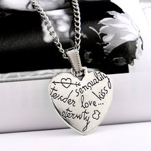 Grandma Heart Mom Snow Chain Pendant Necklace Family Women Men Jewelry Char
