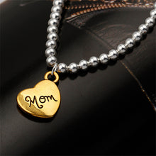 New Arrival Fashion Handmade Copper Beads Silver Gold Color Heart Love Mom