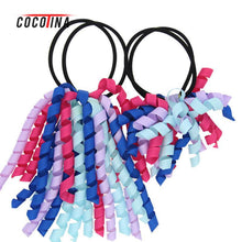 2pcs Colorful Curler Ribbon Hairband Hair Accessories For Children Girl And