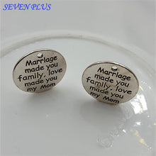 High Quality 20 Pieces/Lot Diameter 25mm Letter Engraved Marriage Made You