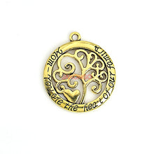 10pcs Hot Sale Antique Silver Tree of Life Mom You are the Heart of Family