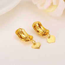 2pairs Ethiopian/Nigeria/Kenya /Ghana Yellow Gold fashion clip earrings