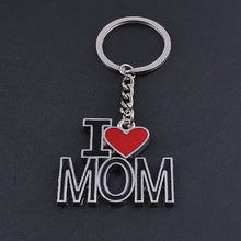 Letter  I LOVE MOM keychains fashion metal key rings lovely mother's day gi