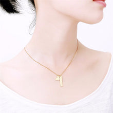 Love You More Bar & Heart Charm Pendant Necklace For Women Romantic Modern
