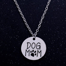 Dog Mom Paws Necklace Charm Mother's Gifts Pendant Chain Family Love Dog Ta