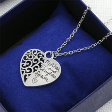 2017 Personalized Family Necklace Mom Necklace with Kids Names Engraved Hea