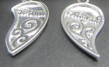2PC/Set Hot Broken Heart Two Parts Silver Plated Mother Daughter Flower Pen