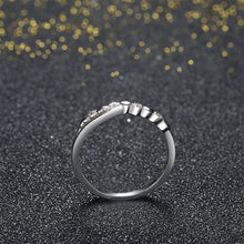GAGAFEEL Sterling Silver 925 Jewelry Cross Open Ring Fine Original Engageme