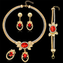 2017 Russian Fasgion Jewellery Set Women Large Pendant Necklace Bracelet Ea