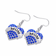 Lemegeton New Fashion Crystal Heart My Girl Mom Niece Word Heart Dangle Dro