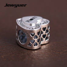 Mother's day collection love hearts charms 925 Sterling Silver jewelry fit