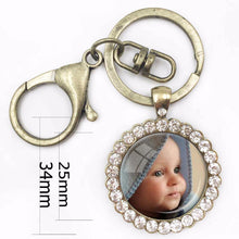 Newest 2017 Personalized Photo Key Chain Photo of Your Baby Child Mom Dad G