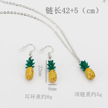 SUTEYI Cool Design Tiny Pineapple Fruit Cute Charm Long Chain Pendant Neckl