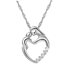 New arrival  Love Heart Necklace Mother Hold Baby Family Necklace Jewelry G