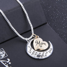 Silver/Gold Fahion Jewelry Women Message Pendant Gift for Mom Love you Than
