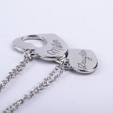 10sets/lot Fashion MOM Jewelry 2 Piece Mother Daughter Heart Cutout Pendant