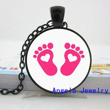 NS 00520 New Fashion Baby feet Neckalcce Baby feet Pendant Jewelry Gift for
